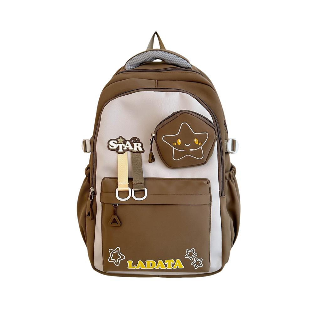 Lightweight and Large Capacity Junior High School Students Backpack New Style School Bag