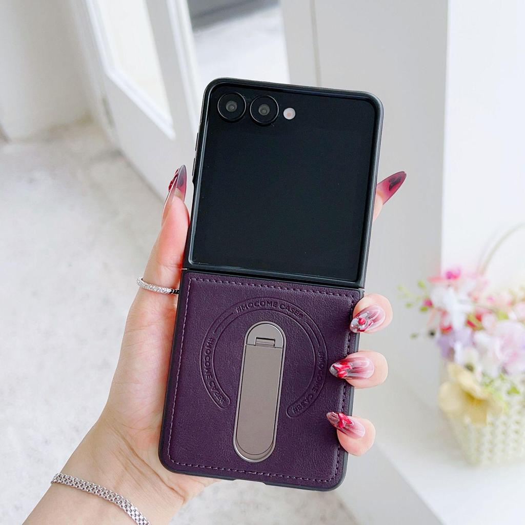 Samsung Z Flip7 Armor Shield Rotating Stand Magnetic Case