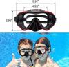 Swimming Goggles Diving Mask Swimming Goggles with Nose Cover Silicone Skirt Tempered Glass Panoramic HD for Boys Girls