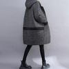 Women's Autumn Winter Loose Plus Size Hooded Coat, Casual Jacket with Temperament