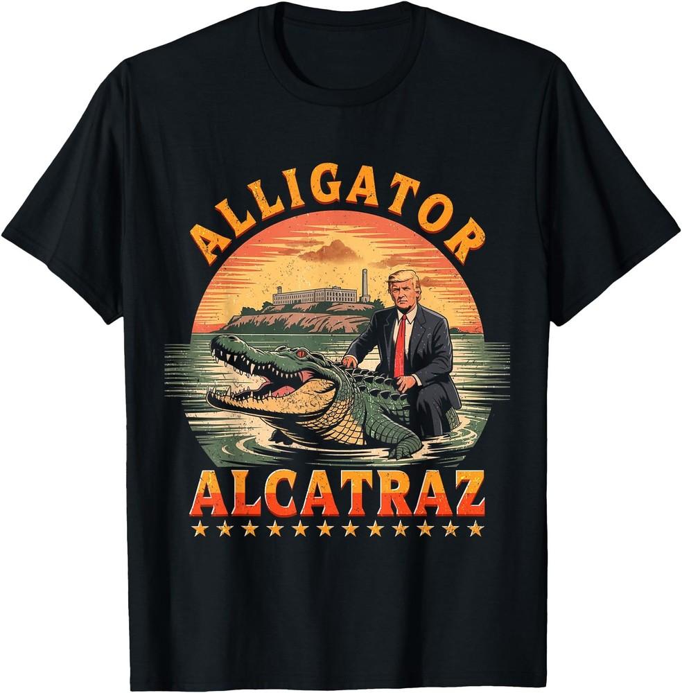 Trump Alcatraz Alligator Alcatraz USA Florida Everglades T-Shirt Meme T-Shirt V2 Unisex T-Shirt