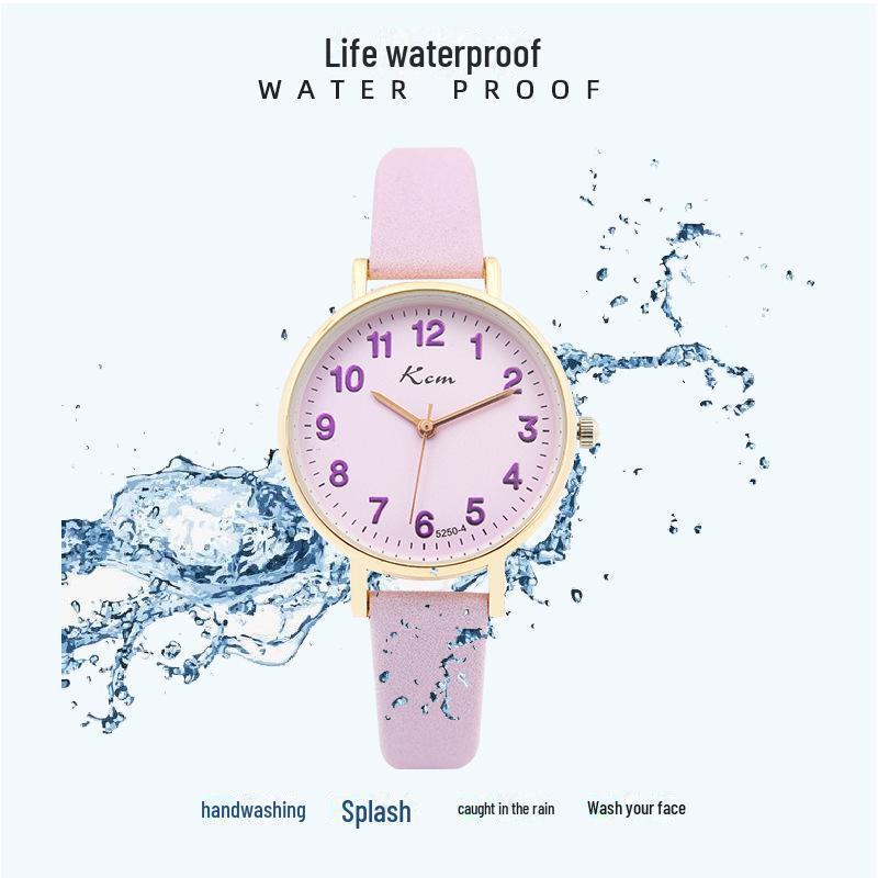 Digital Exam Watch for Students - Simple Style for Girls In Elementary To College with Scale Belt