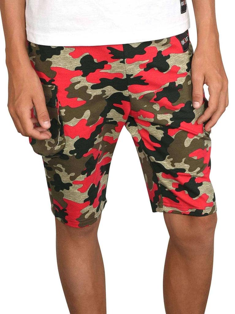 Kids Boys Cargo Fabric Shorts