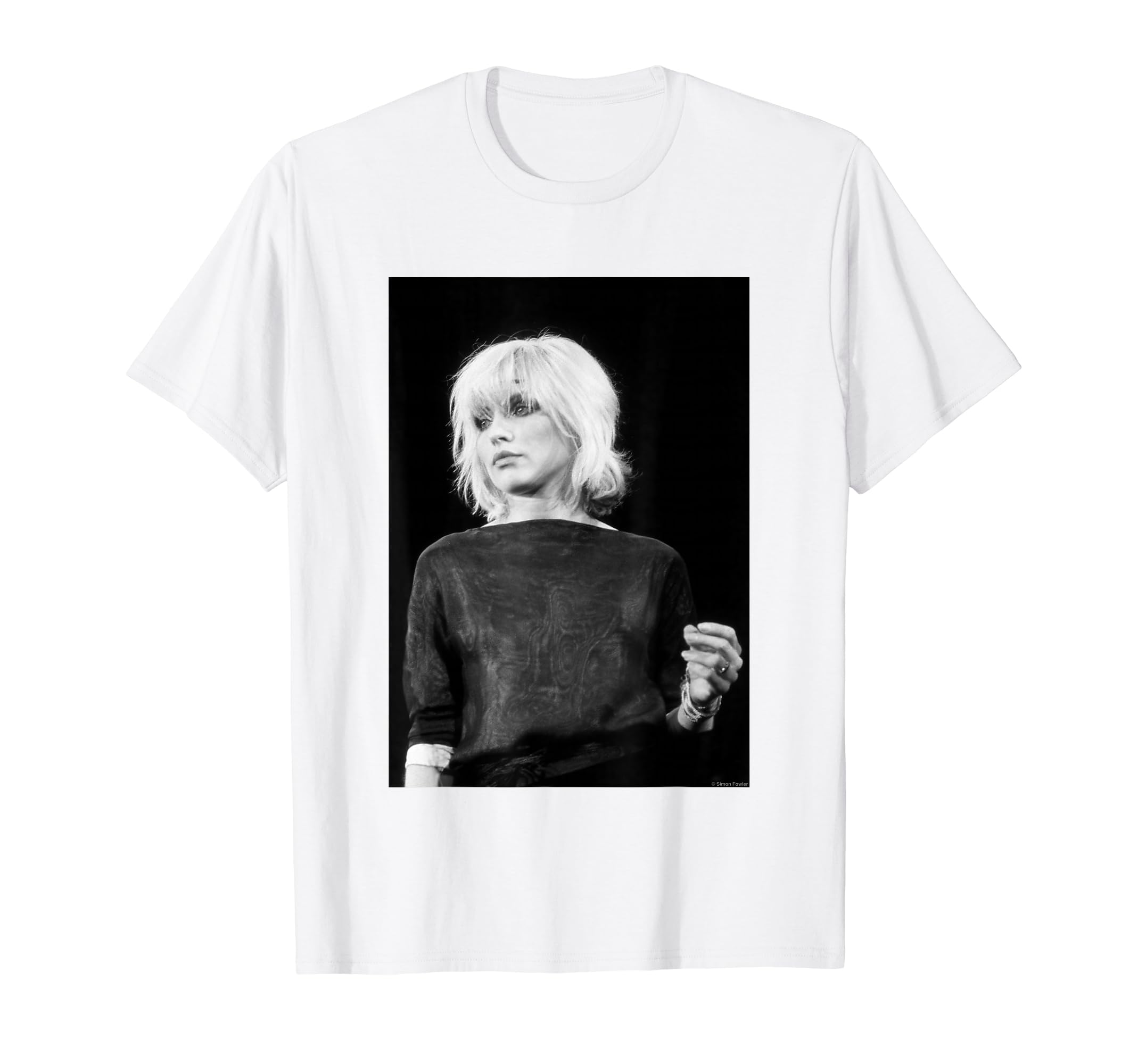 Debbie Harry of Blondie On Stage Simon Fowler T-Shirt