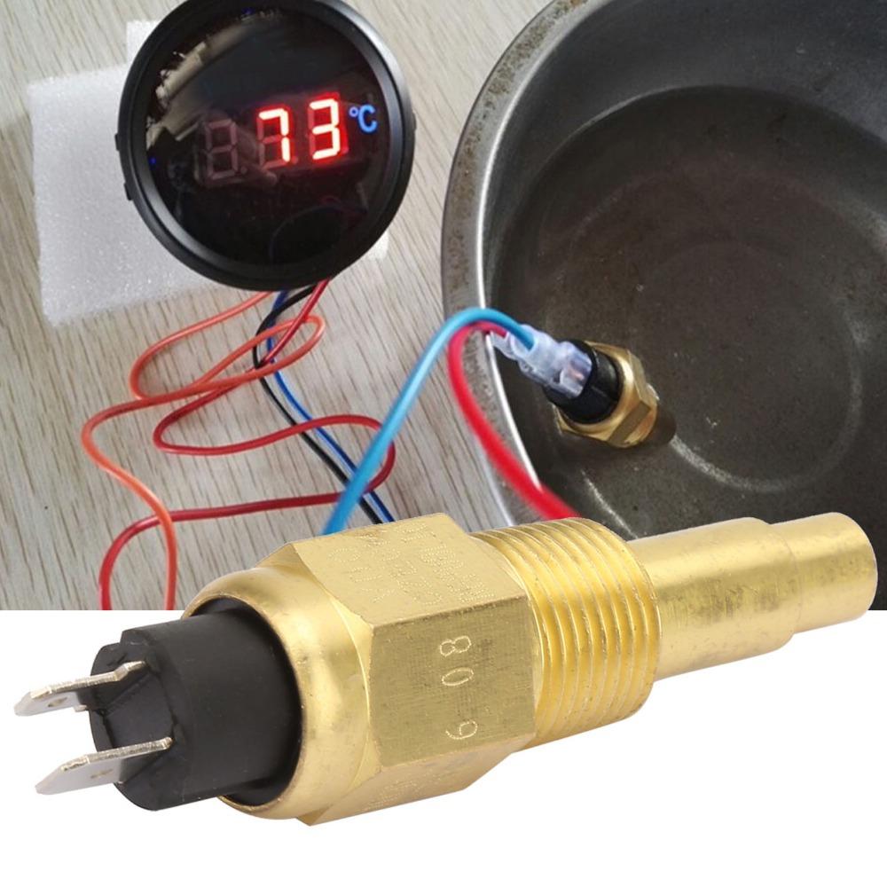 M14×1.5 Thread Water Temperature Sensor 3W Sensitive Generator Water Temperature Sensor 6-24V Generator Sensor Engine