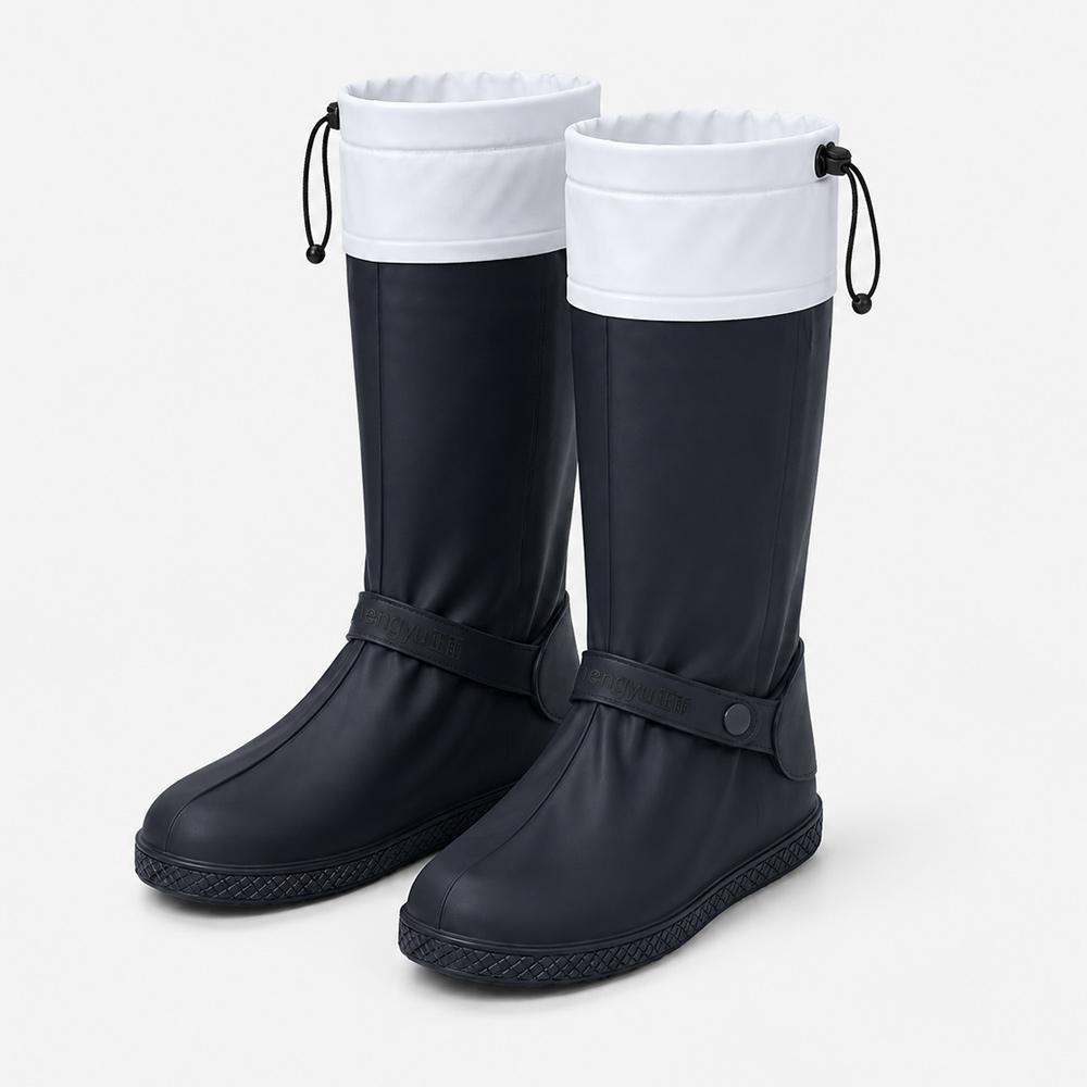 Krovan Rain Shoe Waterproof Cover Shoe Cover Men'S