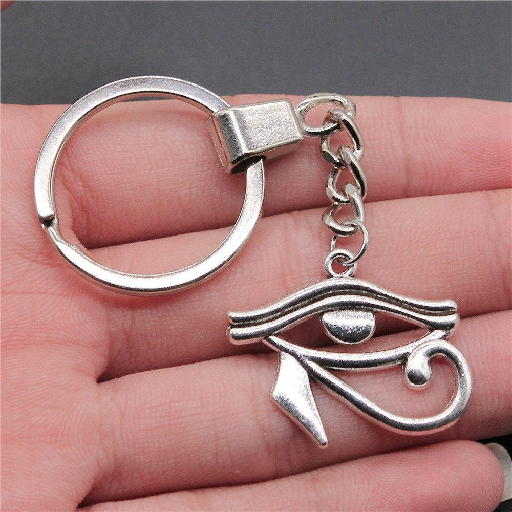 Star of David Talisman Amulet Pendant Antique Bronze Metal Keychain with 30mm Ring for Boys Bag Charm