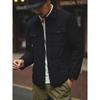 Lightweight down Jacket Men's Winter down Warm Work Shirt Coat Foreign Trade Men's Casual Turn-Down Collar Cotton Jacket