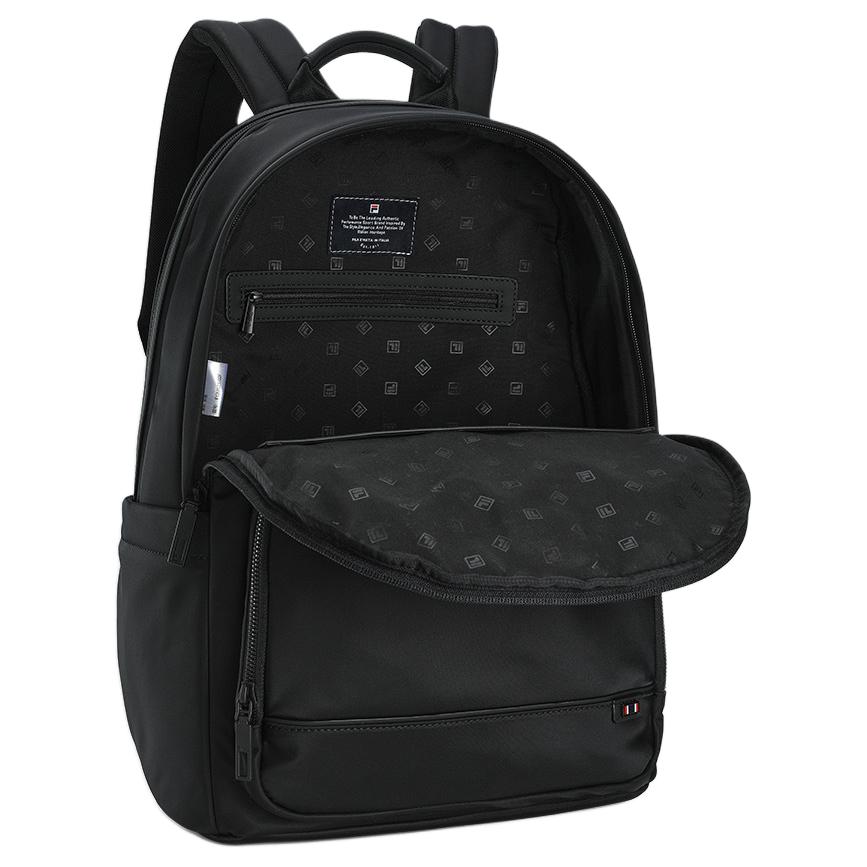New FILA WHITE Fabric Backpack Men's Black F13M523102FBK
