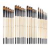 Professional Artist Paint Brush Set Nylon Bristles For Watercolor/Acrylic/Oil Painting Crafts & Face Body Handcraft Hook Line