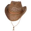 Summer Sun Hat Men Women  Vintage Western Chapeau Cowgirl Cowboy Hat Outdoor Beach Jeans Sunhat Straw Caps