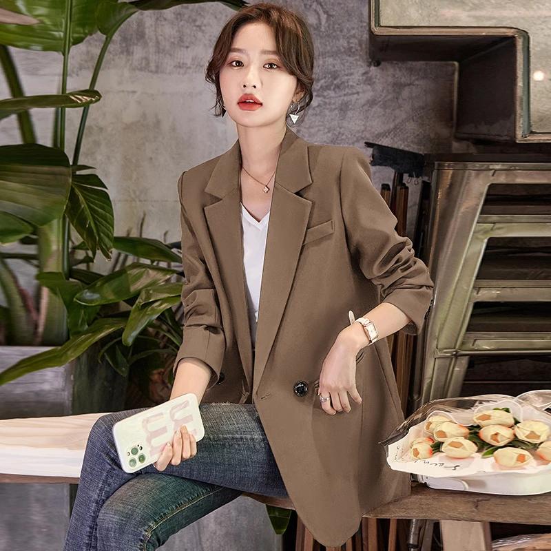 Anzugjacke für Damen Herbst 2025 Neuer Stil Lässiges Lockeres Design Anzug Damen Koreanisches Oberteil