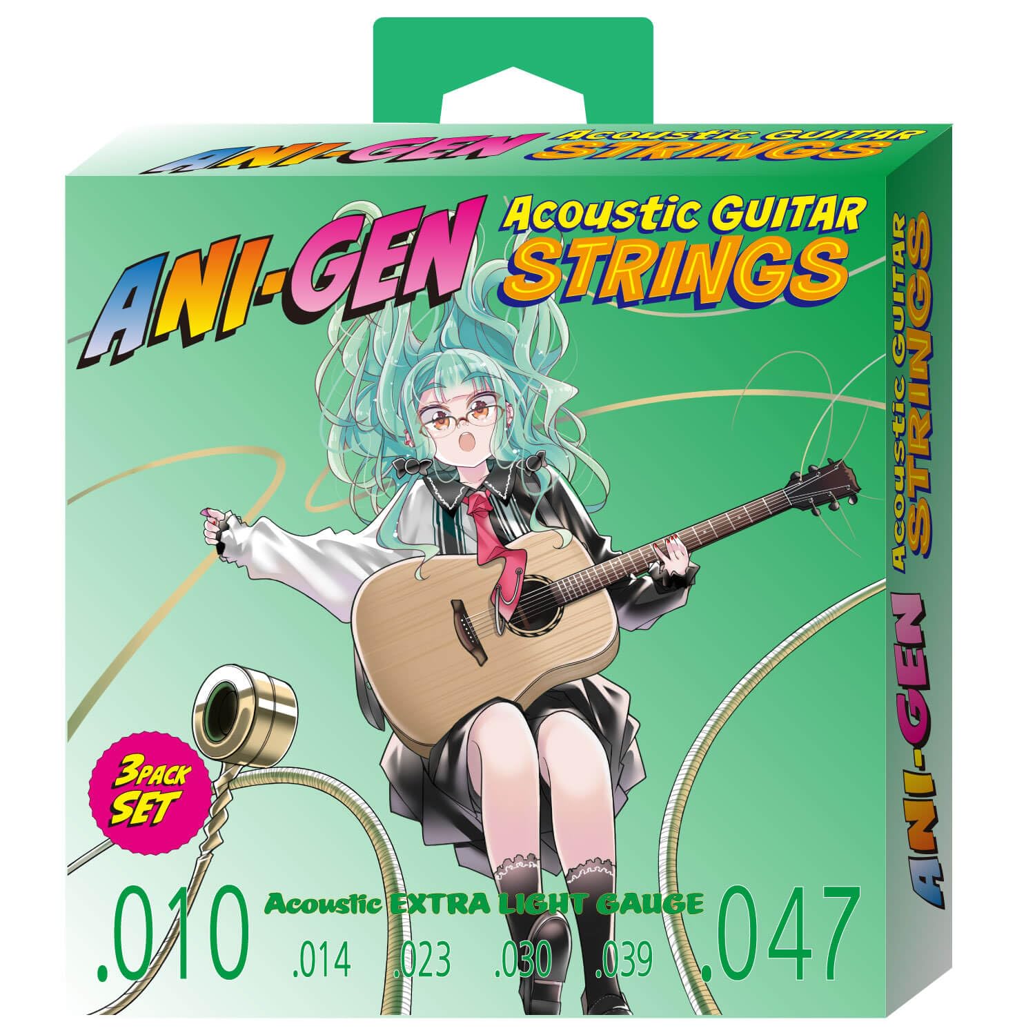 

Acoustic Guitar ANI-GEN Strings, 3-Pack [010-047] ANI-SA10