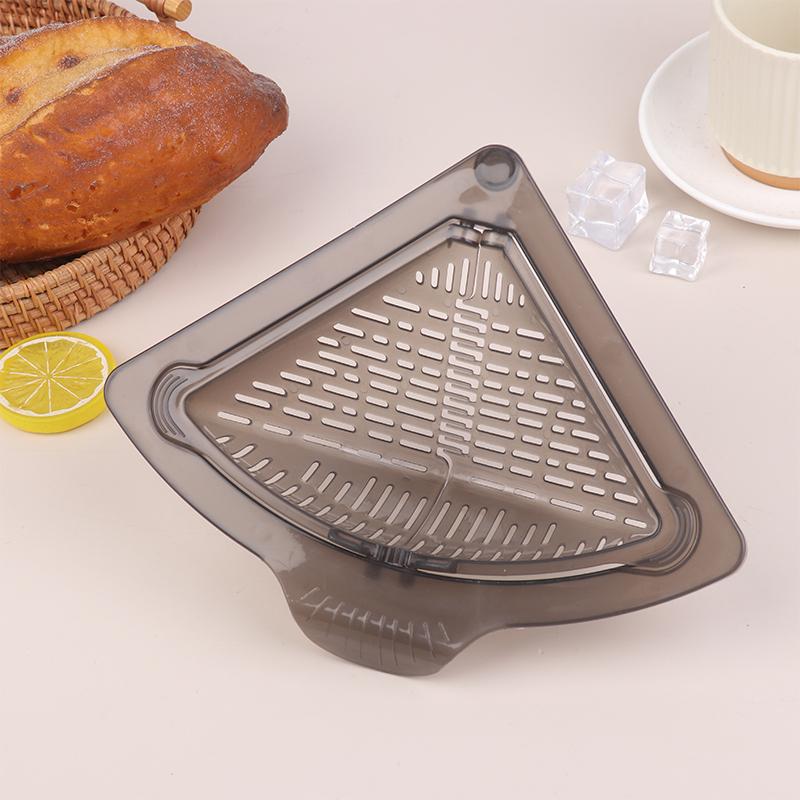 

Sink Food Catcher Corner Basket Magnetic Suction Drainage Triangle Drying Rack No-Drill Kitchen Cleaning Drain Baskets 1PC серый