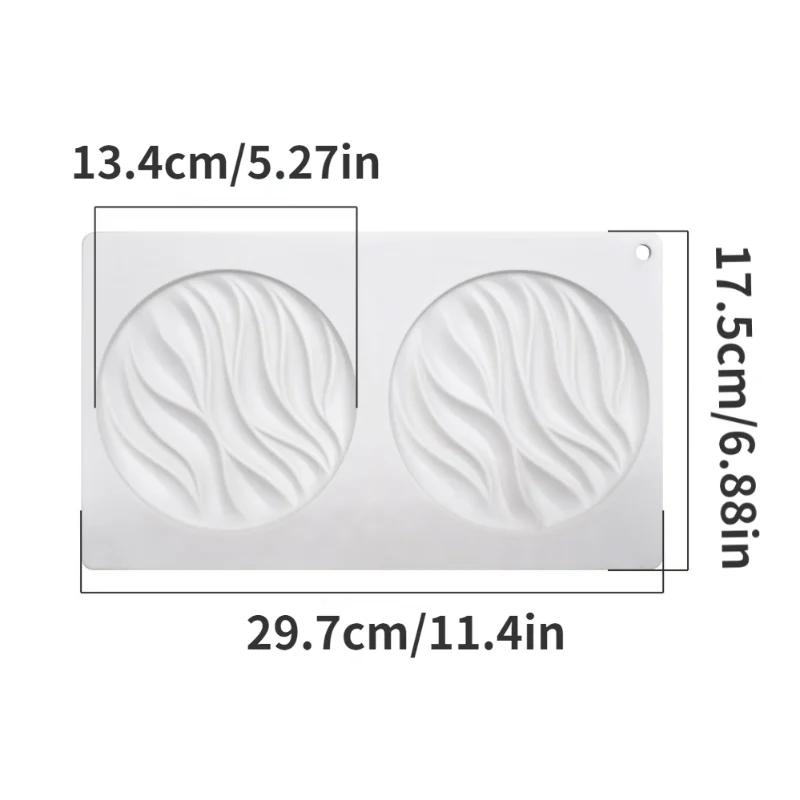 

Round Wave Silicone Mold Wave Shape Cake Decoration Mould Mousse Dessert Decoration Tools Cake Tools білий