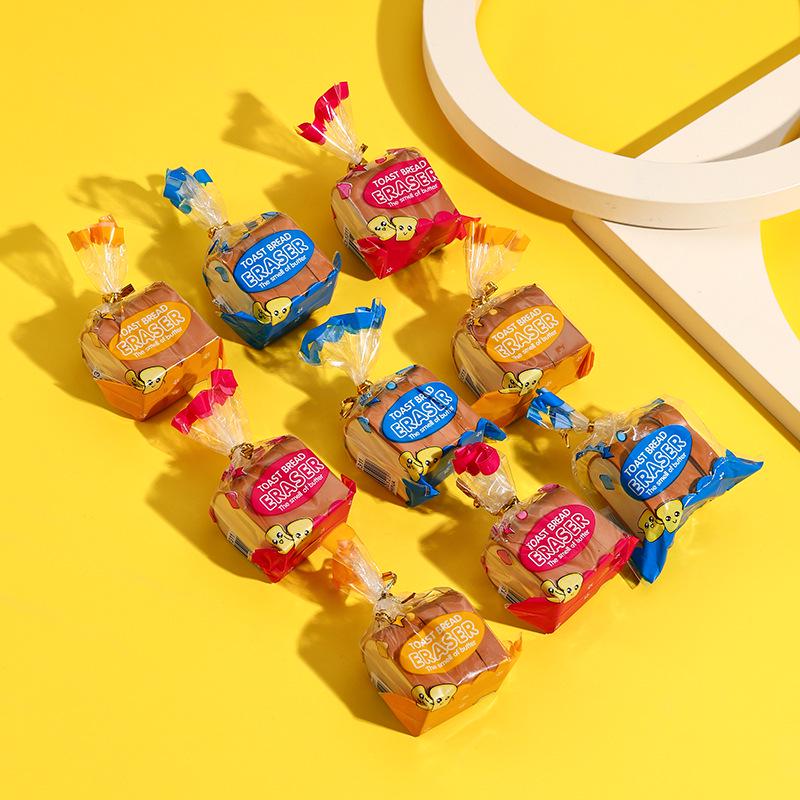 Creative Food-Shaped Bread Eraser Set for Children's Day Gifts