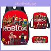 Zaino Roblox in Nylon Spazioso 20-35l Traspirante Borsa Cartoon Per Studenti Viaggio