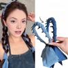 Haarband Denim Strik Lint Hoofdband met Antislip Tandkam Ontwerp Fixer voor Fijn Haar Vrouwen Hoofdband Haaraccessoire