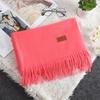 Korean Style Women's Winter Red Tassel Scarf - Imitation Cashmere Warm Gift