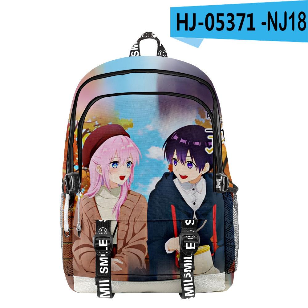 Sacs à dos scolaires classiques Shikimori n'est pas juste une mignonne Unisexes Impression 3D Oxford Imperméable Cahier multifonction Sacs à dos de voyage