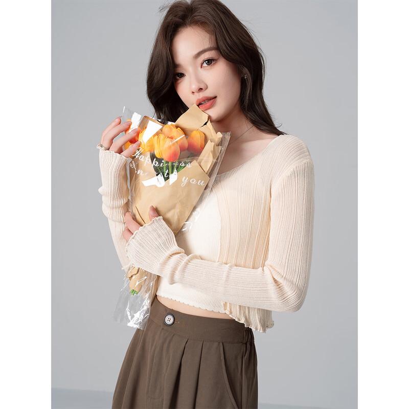 Aiyilian Women s Summer Petite Lace Hollow Knit Cardigan