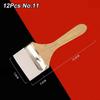 12Pcs/Set White Art Paint Brush Set Barbecue Brush  for Acrylic Oil Paint Varnishes Watercolor