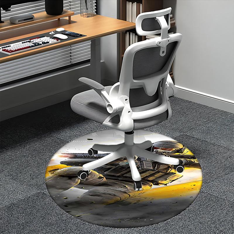 

Tactical Soldier,Combat Gear Chair mat Round Rug Office carpet, Machine Washable, Non slip, Suitable for Living Rooms, Bedrooms 80cm