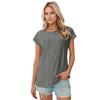 Womens Tops Short Sleeve T-Shirts Printing Blouse Dressy Causal Eyelet Embroidery Summer Fashion Clothes