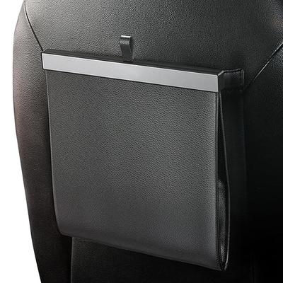 Leder Auto Müllbeutel Für Tesla Model 3 Y X Wasserdicht Auto Rücksitz Hängender Mülleimer Aufbewahrungseimer Müllsack Auto Innenraum