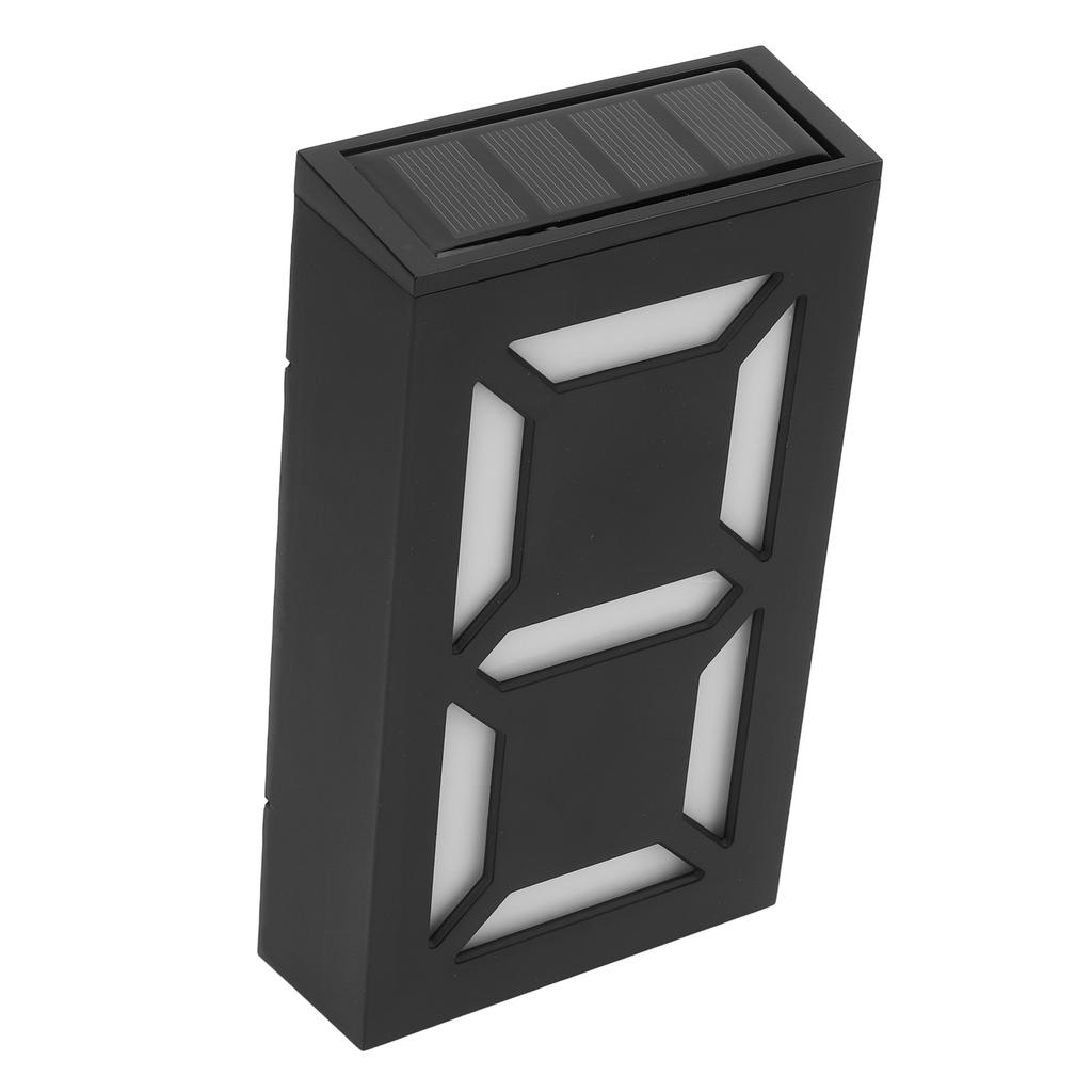 LED Solar House Number Lights Numbers DIY Digital Solar Sign Lamp for Home Yard Street with 2 Color