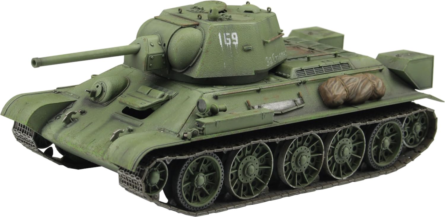 

Italeri WWII Soviet 1943 Production Model with Aluminum Barrel and Metal Premium Plastic Model Kit IT6570 1/35 T-34/76 Wire, Kit,