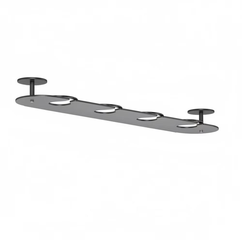 Single-row Design Wine Glass Holder 2/3/4 Slots Wine Glass Storage Shelf Kitchen Use