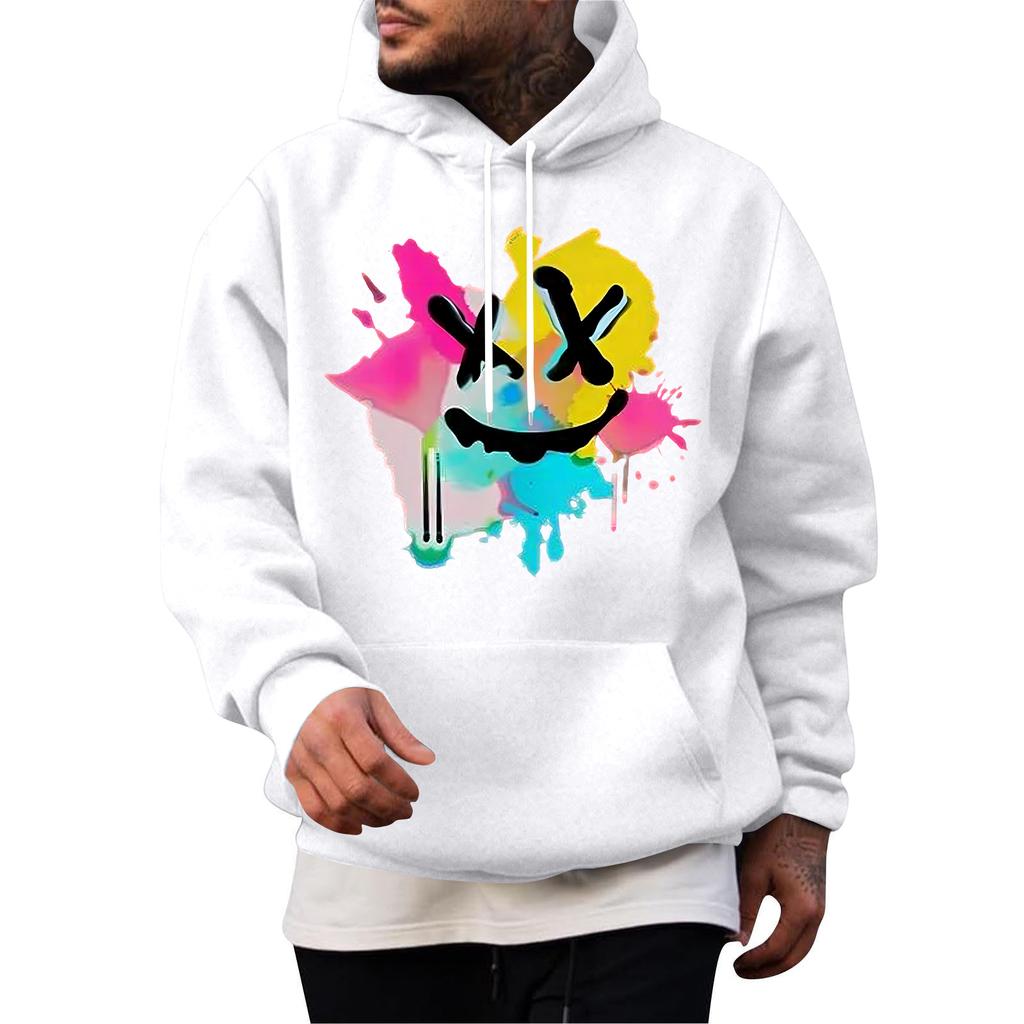 Men's Casual Hoodie Fashion Sweatshirt With Hood Leisure Tops Teenager Streetwear Fashion Long Sleeve Shirt Warm