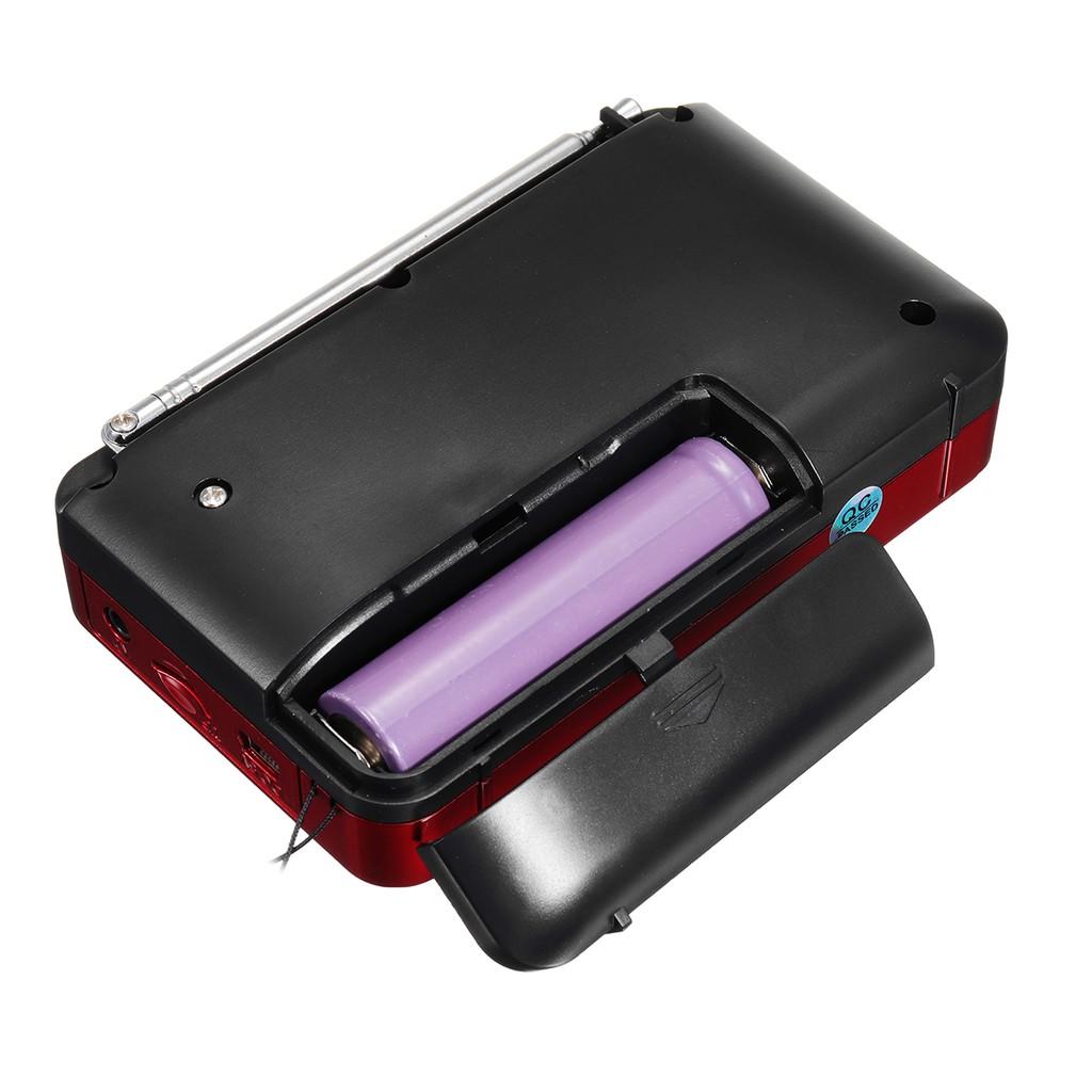 3W DC 5V 1200mAH Mini Tragbares Radio Handheld Digital FM USB TF MP3 Musik Player Lautsprecher Wiederaufladbare Drahtlose Aufnahme