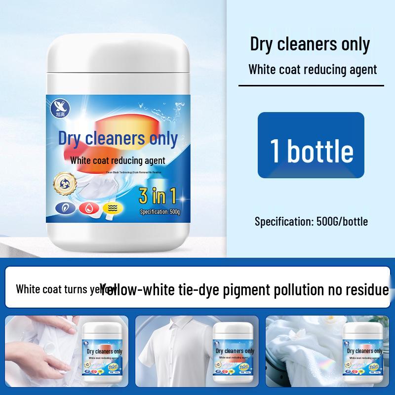 Dry Cleaning White Clothes Bleaching Powder - No-Scrub Stain Remover and Whitener