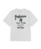 T-shirt Basique Emelbi Street Manches Courtes Oversize Lettre Arrière Ny (blanc)