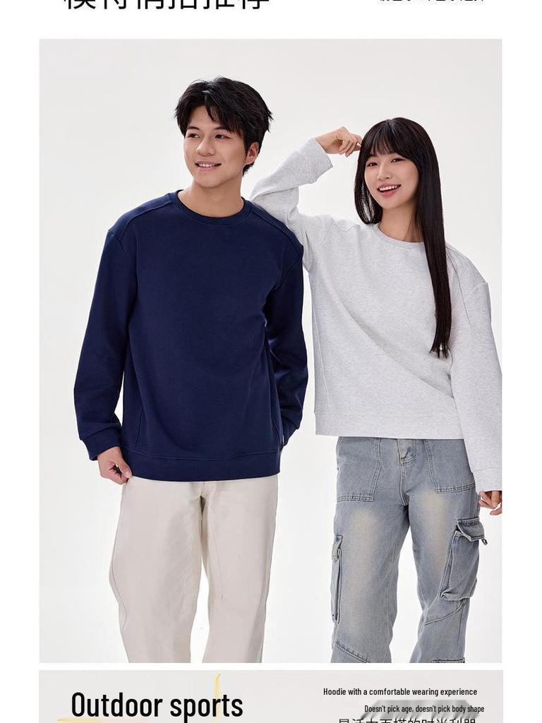Customizable Unisex Dolphin Crew Neck Cotton Hoodie - Long Sleeve Casual Top