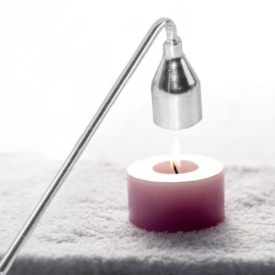 Kerzenlöscher aus Metall mit langem Griff Edelstahl Teelicht Kerzendocht Flammenlöscher Kerzenlöscher Werkzeuge Kerzenzubehör