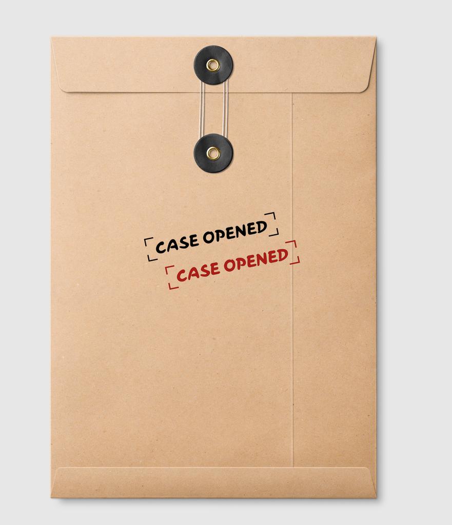 Printtoo Case Opened Self Inking Rubber Stamp Pre-Inked Office Stamp- Home Office Business Stationery, Black- 42 x 9