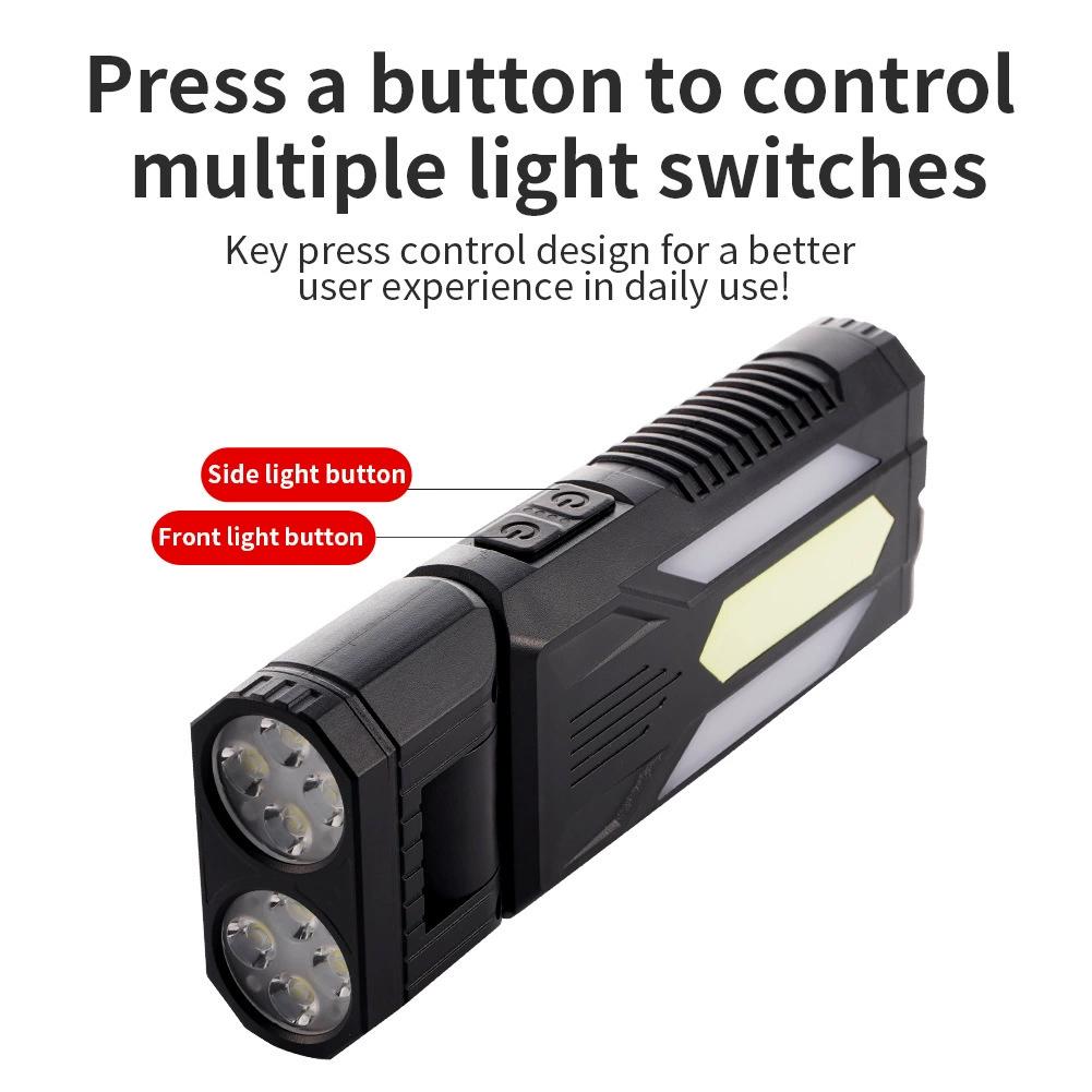 Multi Functional Outdoor Camping Lamp Head With 180 ° Horizontal Rotation And Stretchable Suspension Magnetic Maintenance Light