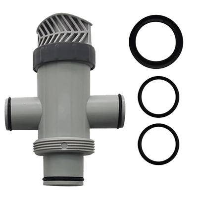 Heavy Duty Pool Valves Assembly and Hose Conversion Set Plastic Texture Suitable for Ground Pools Easy Installation
