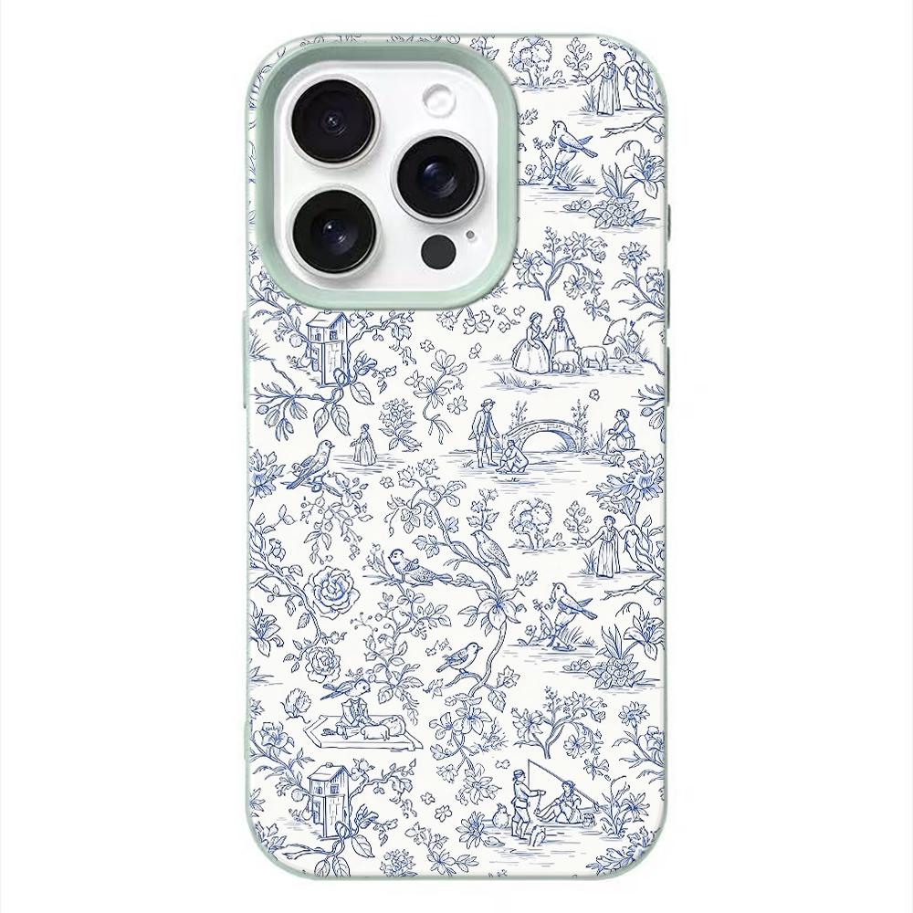 Vintage Persian Rug Horse French Pastoral Phone Case For Iphone 17 Air 16 16e 15 14 13 12 11 Pro Max Leather Shockproof Cover
