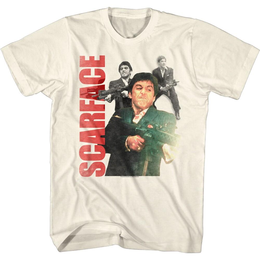 Scarface Movie Tripple Tony Montana Blasting Cockroaches Men s T Shirt Drug Lord Unisex T-Shirt XL