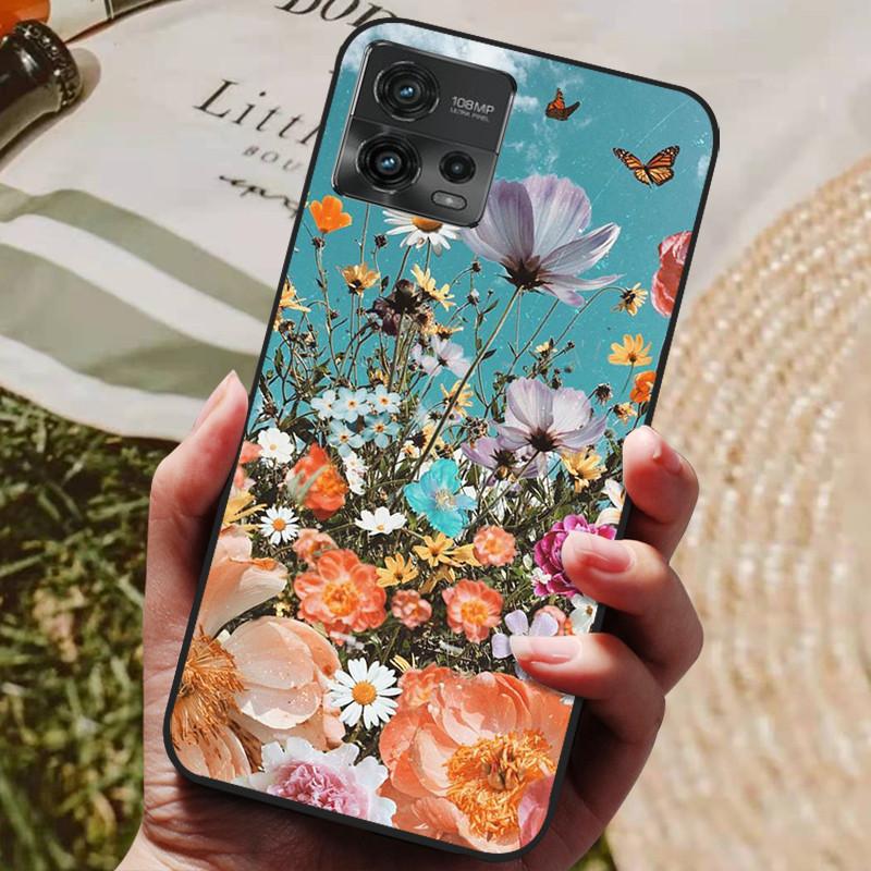 Pro pouzdro Motorola Moto G72 G 72 Nárazuvzdorné pouzdro na telefon Silikonový zadní kryt Nárazník Pro Moto G72 MotoG72 Měkké TPU Ochranná pouzdra