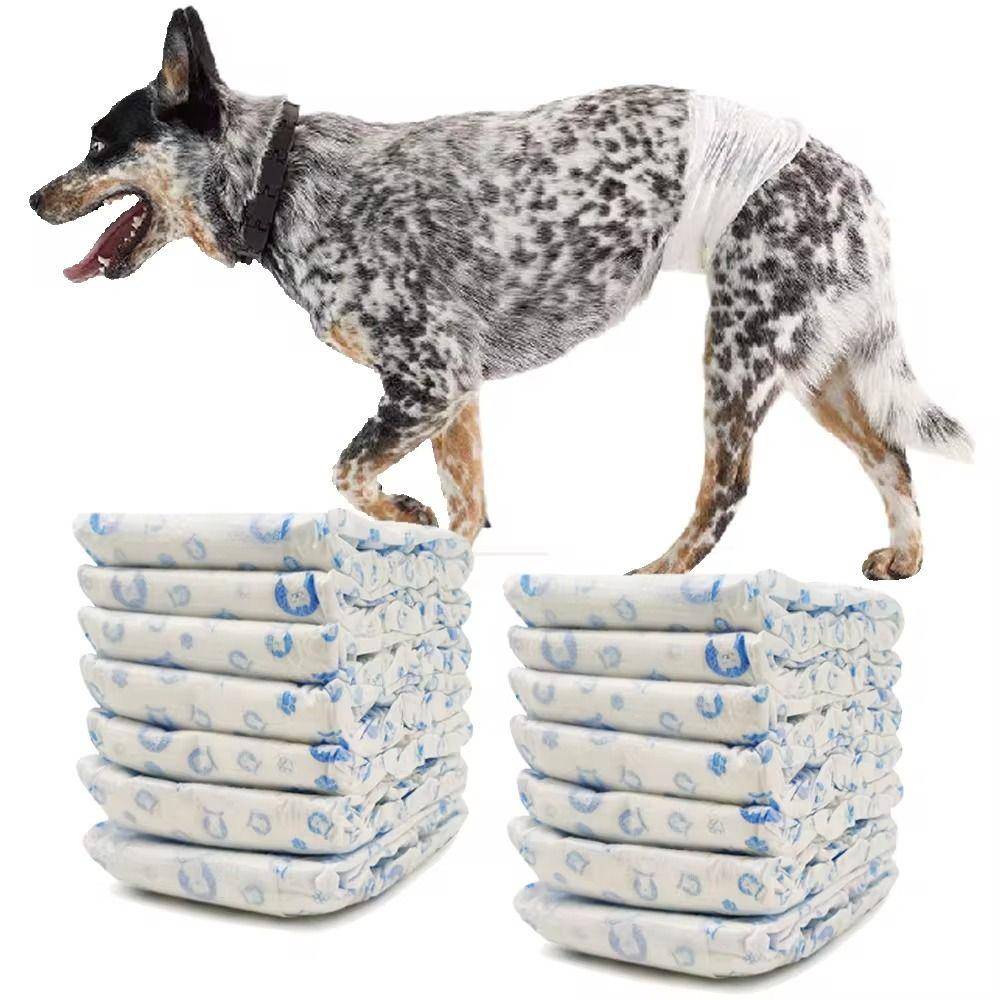 40Pcs/Set Male Disposable Disposable Dog Diaper Hygienic Design Training Diaper  for Pet Training