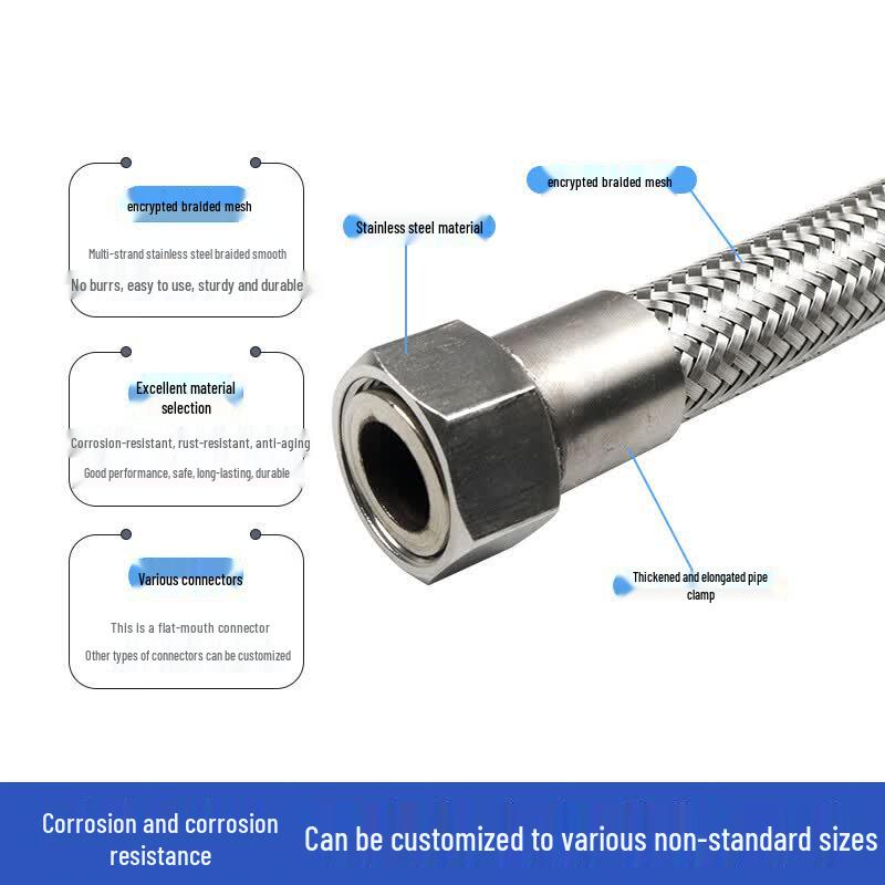 Weiruijia Industrial 304 Stainless Steel Braided Corrugated Hose