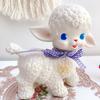 Sheep Toy Adorable Well Crafted Vivid Appearance Pink Ribbon Bow Lamb Decor for Bedroom