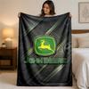 John Deere Print Flanelldecke Gemütliche Leichte Plüschdecke für Bett Sofa Haushalt