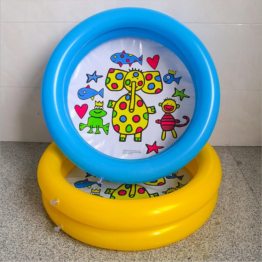 Inflatable Pool Durable Thicken Blow Up PVC Round Baby Swimming Pool Skin-friendly Portable Blow Up Pool For Kids Baby Toddler