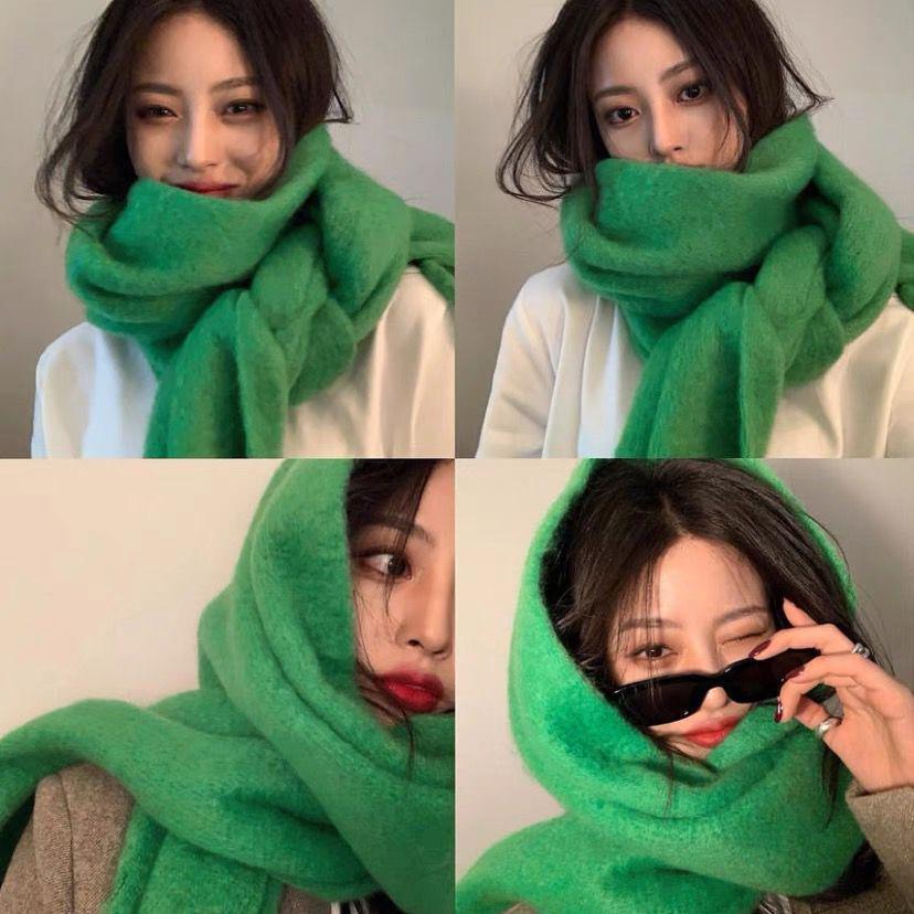 Winter Plush Heavyweight Fluffy Scarf - Large, Soft, and Warm for Students and Couples